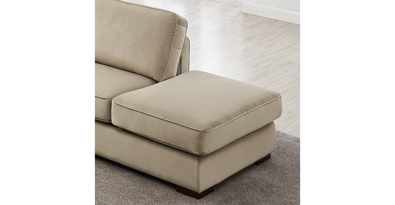 Albert Fabric Sectional, Sand